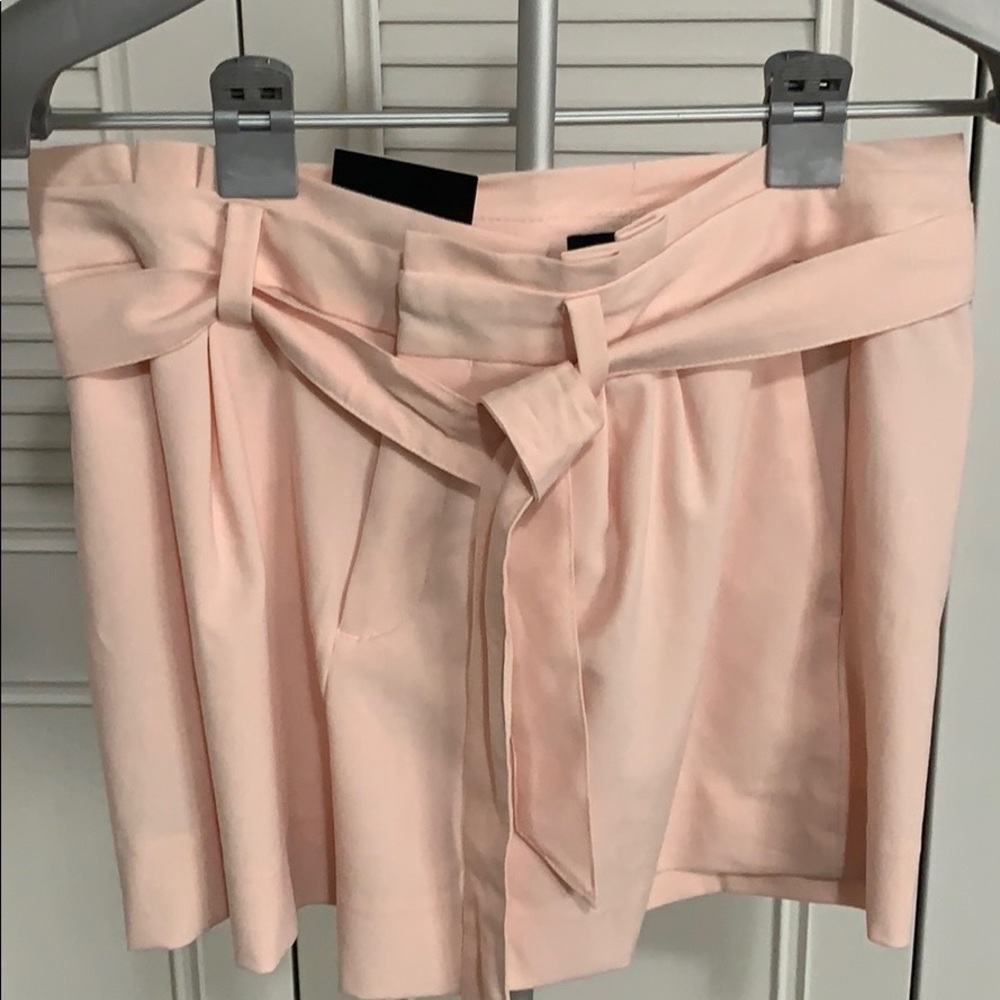 Pink Shorts with waist belt